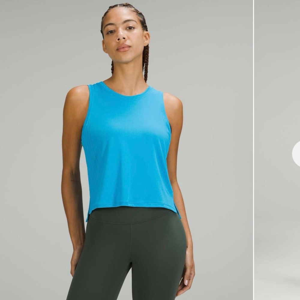 lululemon Train to Be Tank Top (Turquoise Tide color)